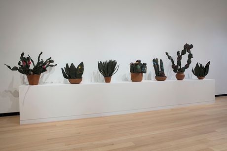  Exhibition installation view of "Margarita Cabrera: Space in Between." Photograph by John Bentham.