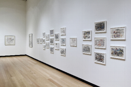  Exhibition installation view of "Yun-Fei Ji: The Intimate Universe." Photograph by John Bentham.