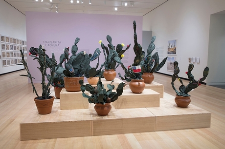  Exhibition installation view of "Margarita Cabrera: Space in Between." Photograph by John Bentham.