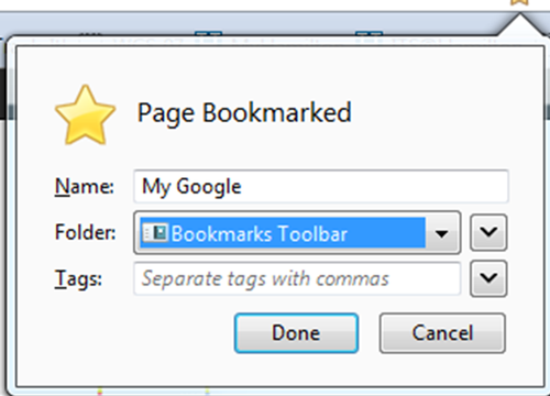 editing bookmarks