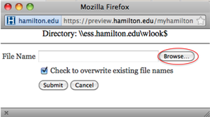 Check to overwrite existing file names